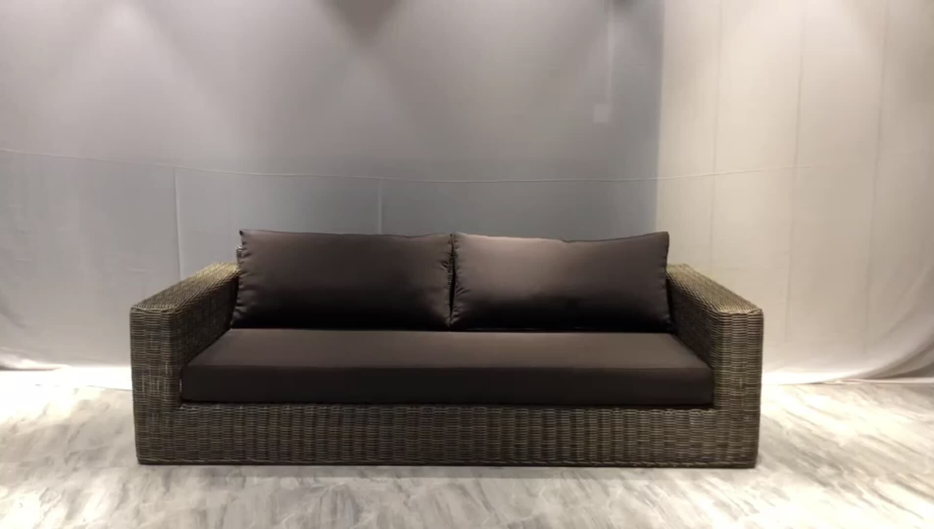Conjunto De Sofás De Mimbre Para Jardín Y Patio,Muebles Modernos Para