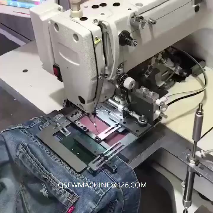 Qs-3020w Fully Automatic Label Trademark Logo Feeding Pattern Sewing Machine Jeans Label Tag Attaching Pattern Sewing Machine - Buy Pattern Sewing Machine,Fully Automatic Label Trademark Logo ...