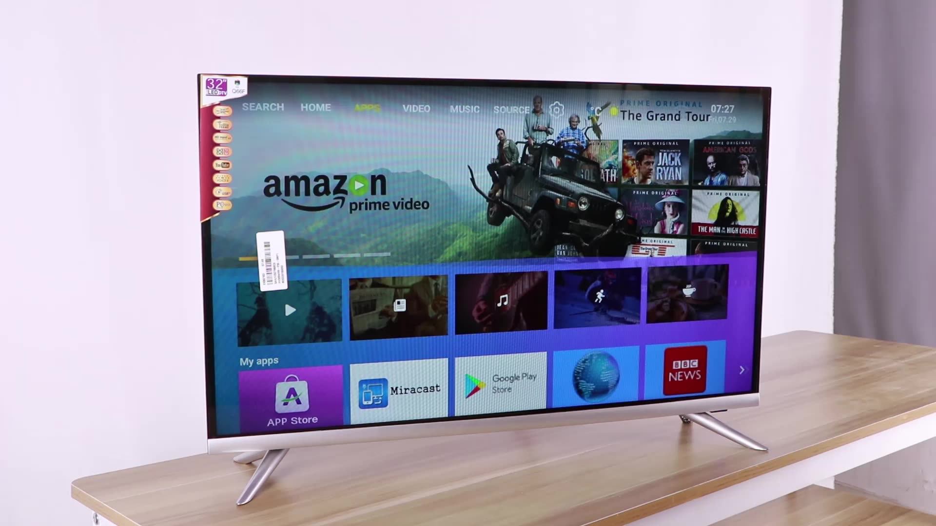 32 Inches Frameless Led Tv/smart Living Room Tv 4k Android 9.0 Lcd