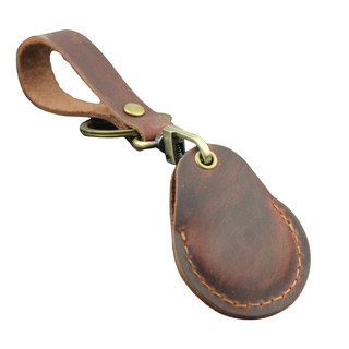 牛皮门禁卡套真皮电梯卡保护套小区长方公交卡包男水滴感应钥匙扣