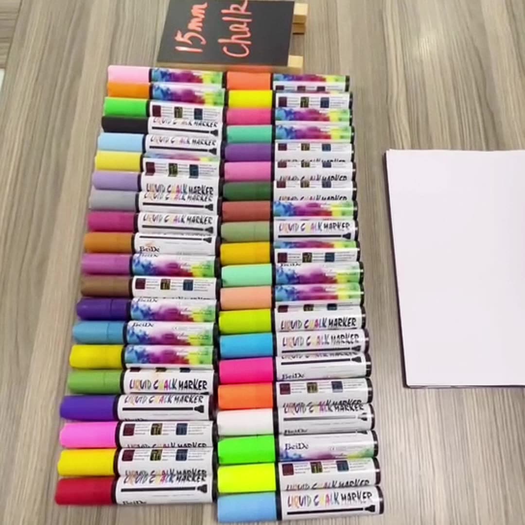 Wholesale Neon 15mm Jumbo Tip Drawing Erasable Fluorescent Window