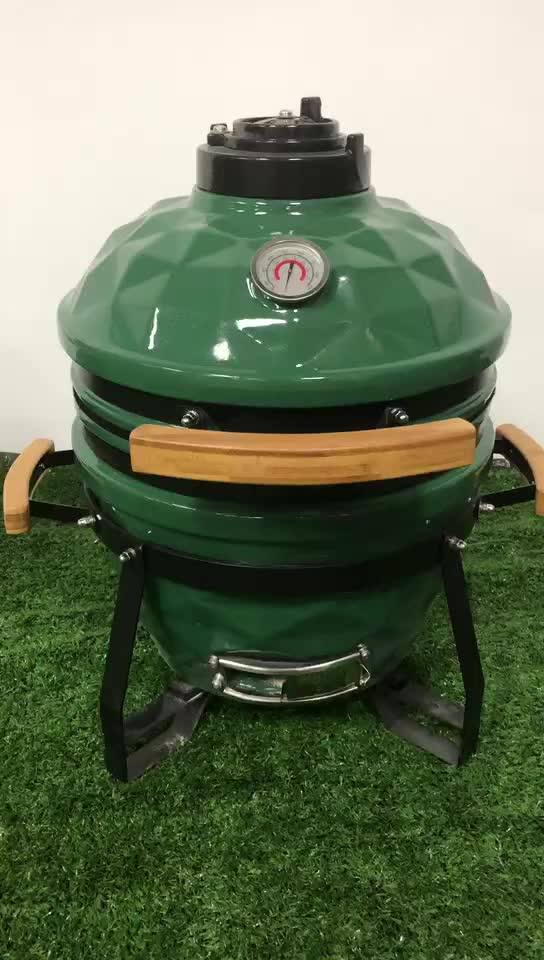 15inch Mcd Beautiful Diamond Type Ceramic Kamado Komodo Bbq Grill Black