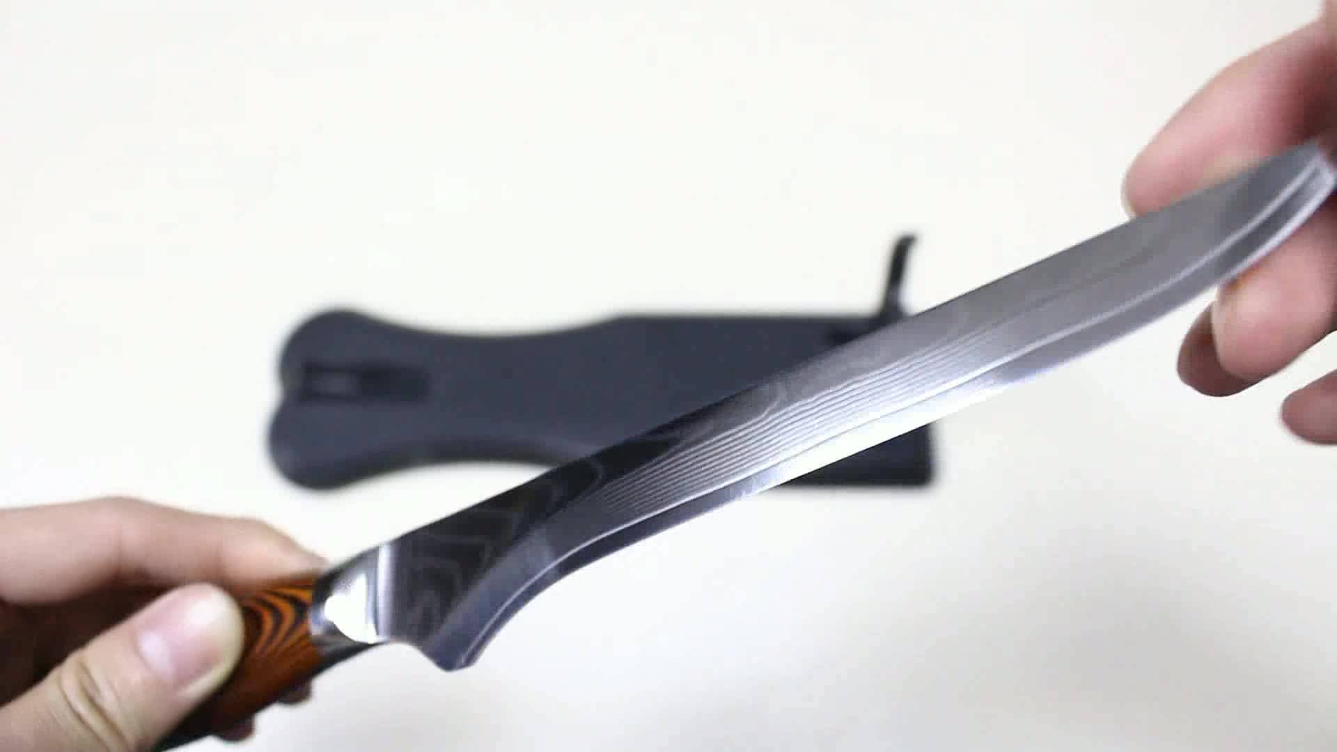 67 Layers Damascus Skinning Fish Fillet Knife For Butcher Buy Kitchen