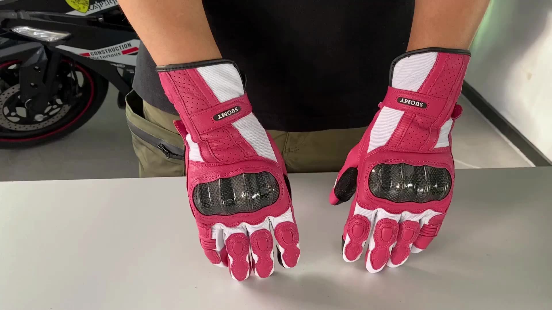 Suomy Women Motorcycle Gloves Professional Cycling Gear