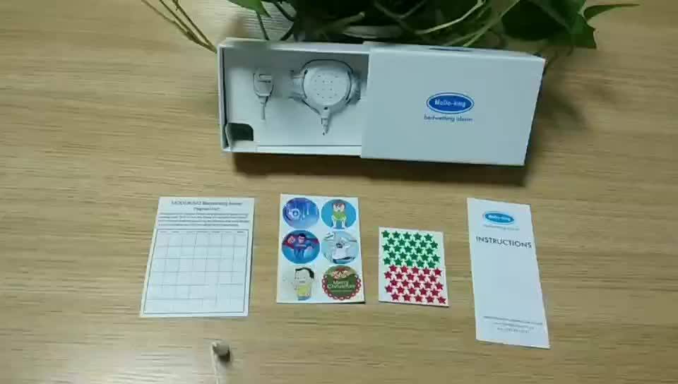 Factory Price Baby Wristband Diaper Bedwetting Alarm With 2 Sensor Clip