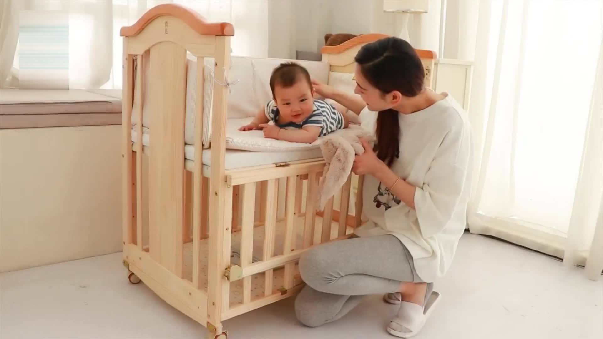 Multifunctional Solid Wood Type Material Baby Sleeping Baskets/kids
