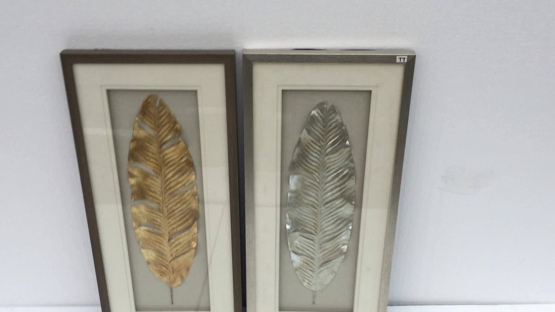 Gold Leaf Shadow Box Wall Art Gold Leaf Shadow Box Leaf Shadow Box