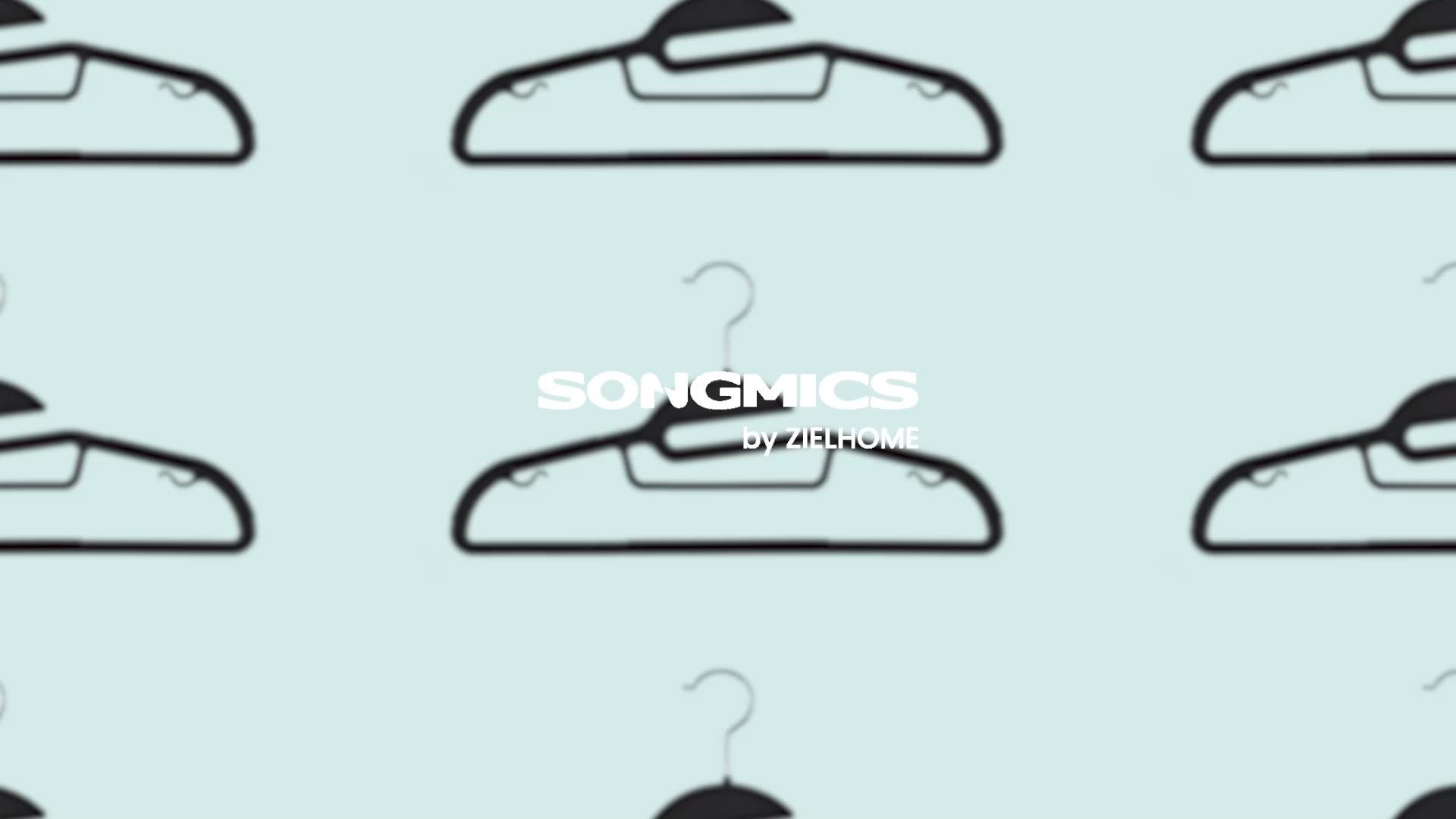 Songmics Laundry Plastic Clothes Hangers Bulk Nonslip Thin Slim