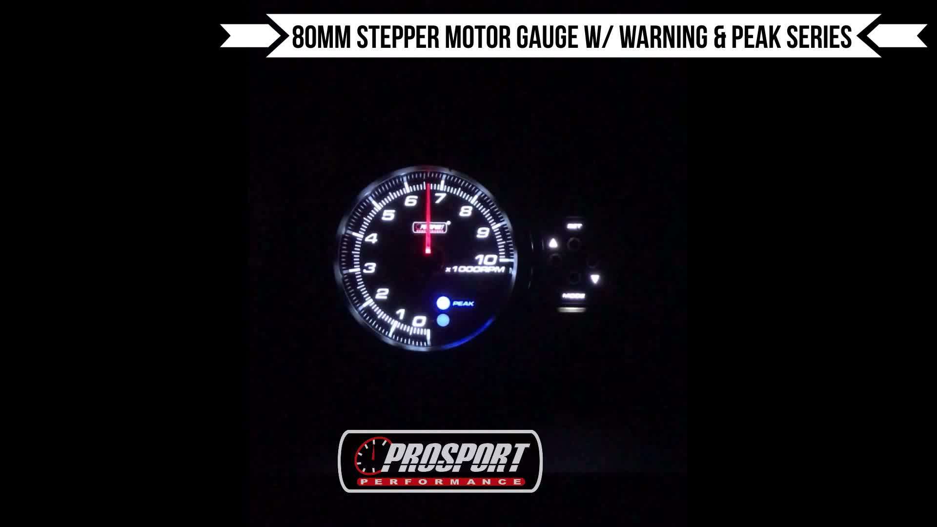 80mm White Led Adjustable Warning Analog Car Rpm Meter Buy