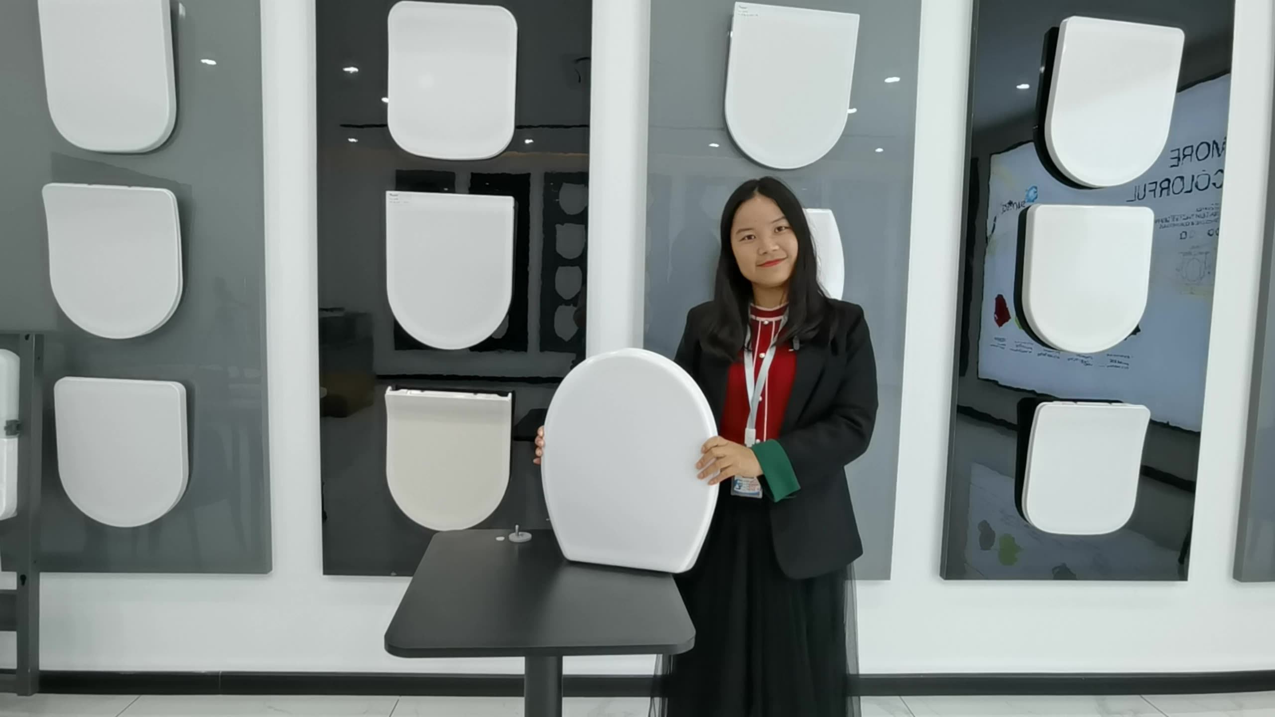 Sunten Su041 Universal Soft Close D Shape Toilet Seat Cover Urea Wc