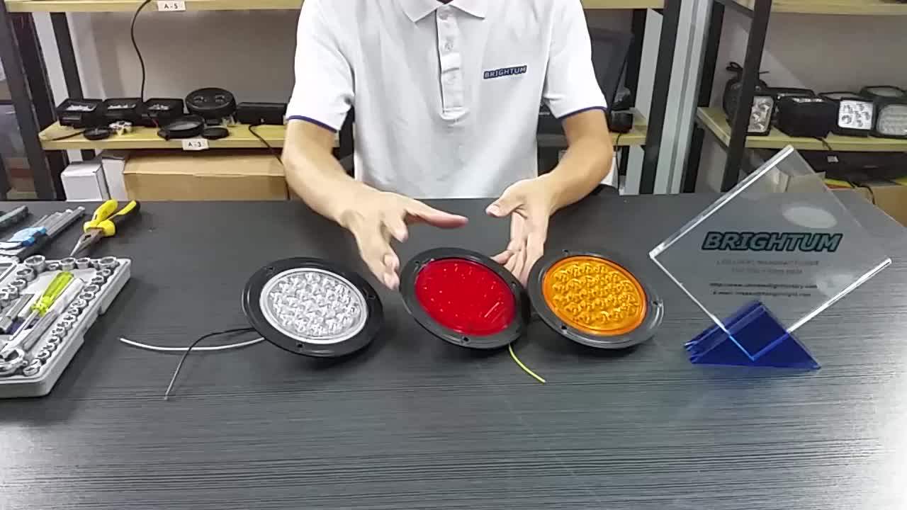 High Quality Truck Led Tail Light/trailer Circular Round Led Work Light