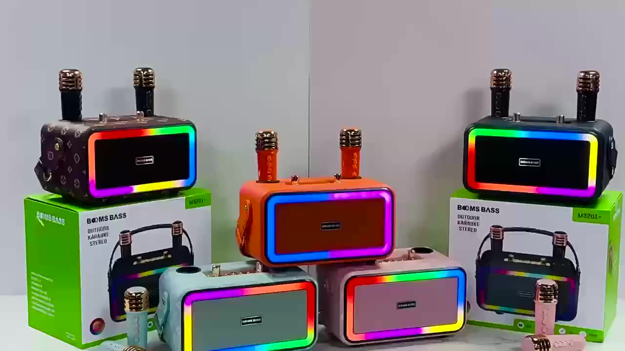 M3201 Leather Bluetooth Speaker - Portable & Powerful Sound