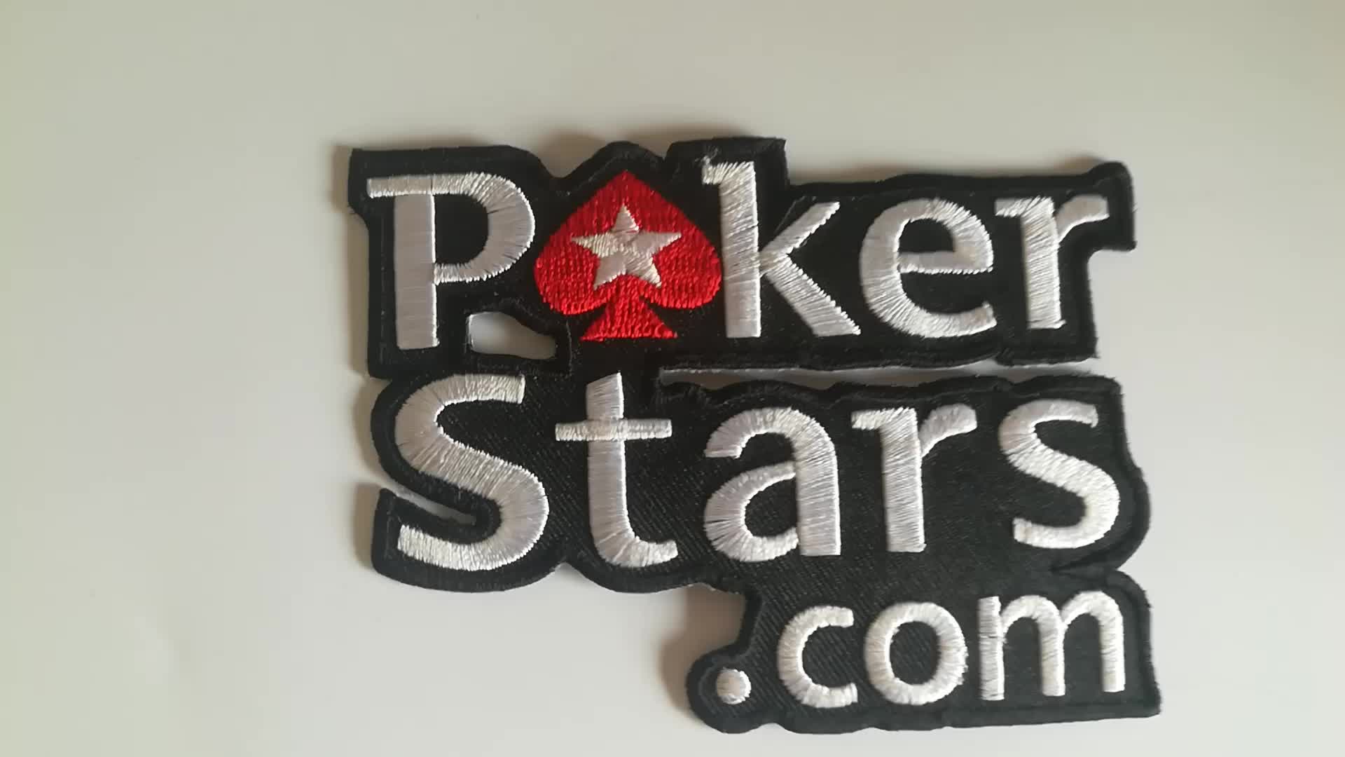 Retail Small Order Quantity Poker Embroidery Patch For Clothing