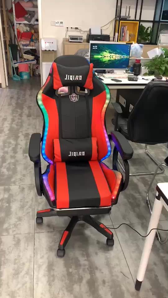 Best Selling Pu Leather Rgb Led Colombia Ergonomic Cadeira Gamercadeira