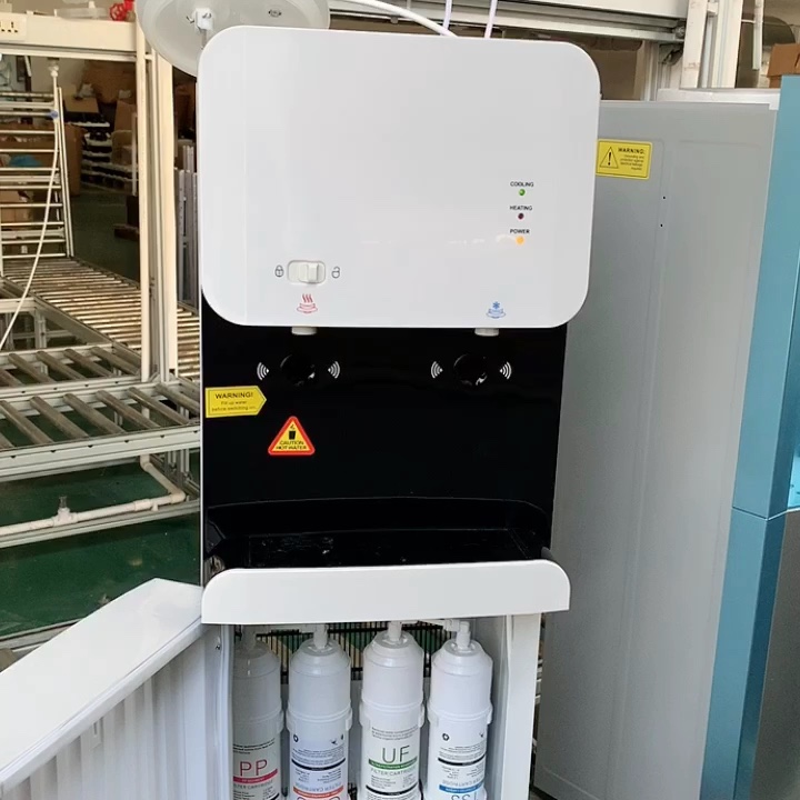 New Arrival Hot Cold Sensor Touchless Pipeline Standing Water Dispenser