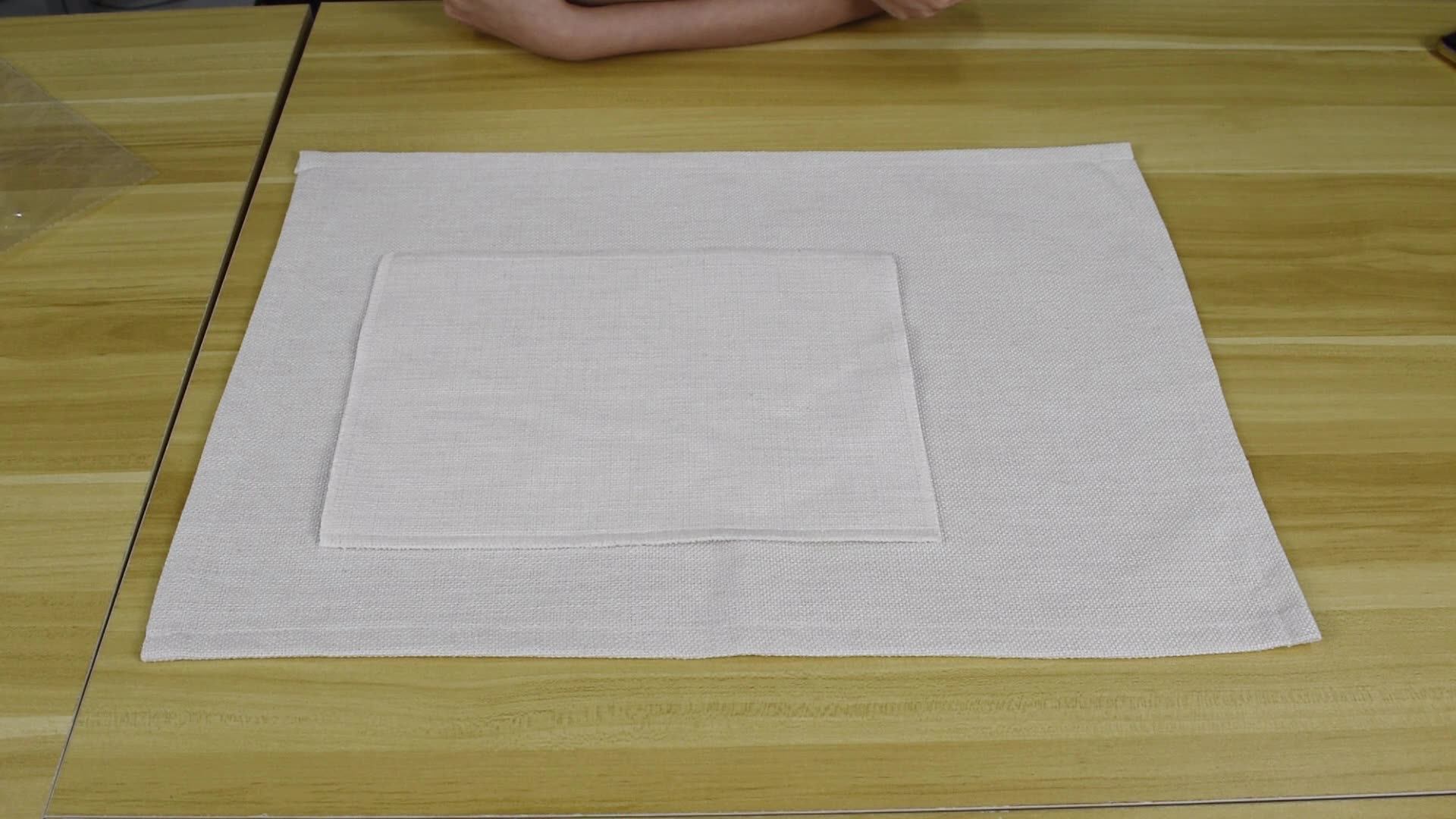 Table Decoration Linen Placemats Sublimation Blank Linen Placemats