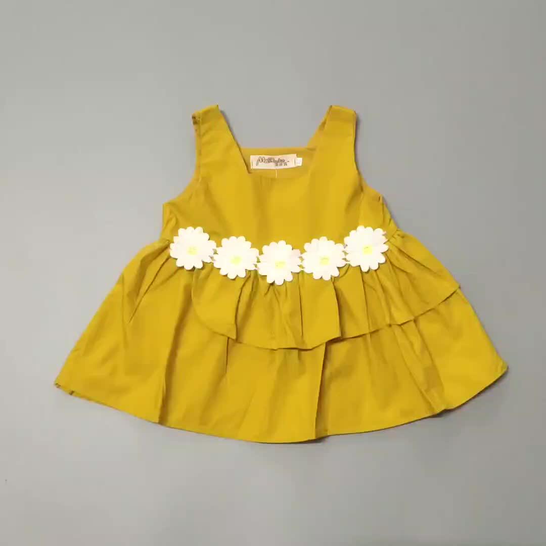 Beatiful Infant Dress Sleeveless Girls Summer Wedding Dress Flower Girl