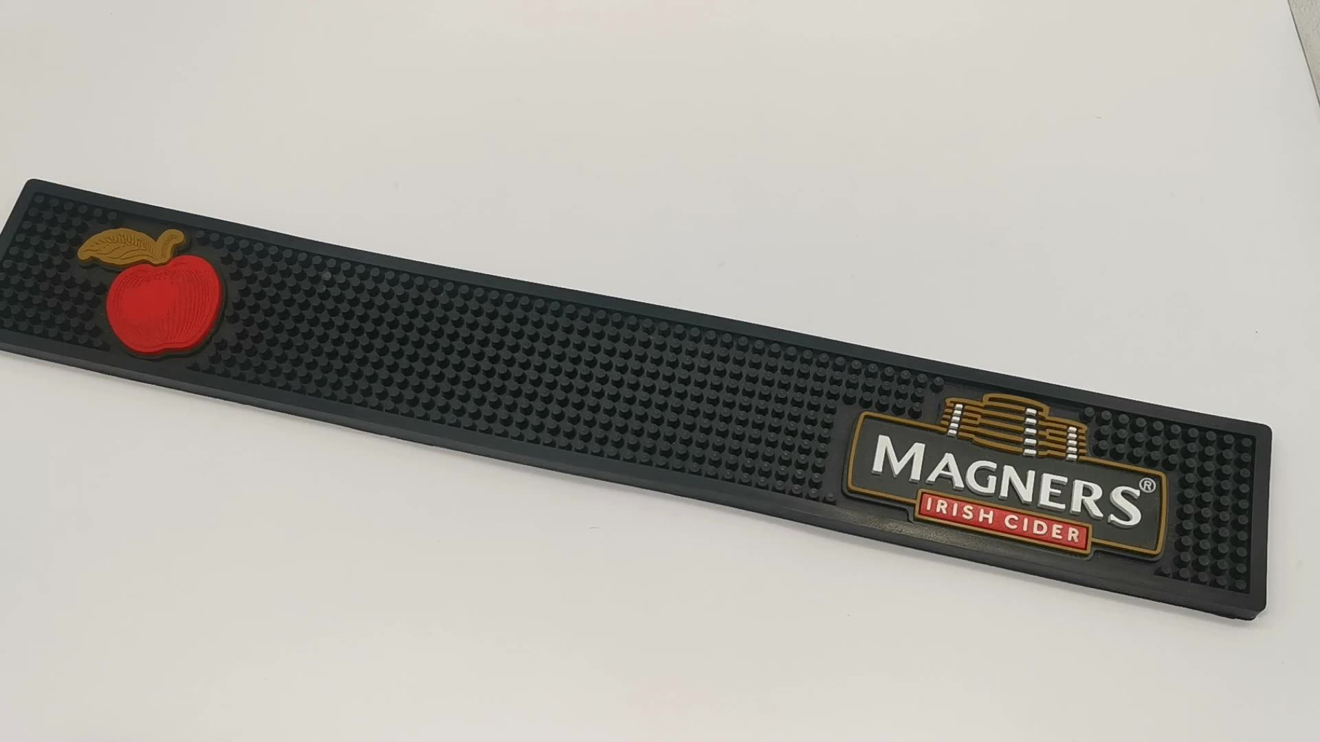 Custom Branded Pvc Beer Bar Mat Antislip Pvc Rubber Bar Mat
