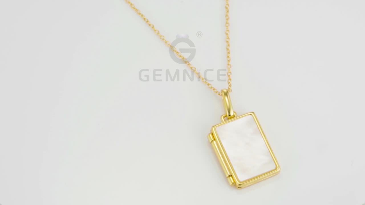 925 Silver Mother Of Pearl Rectangle 