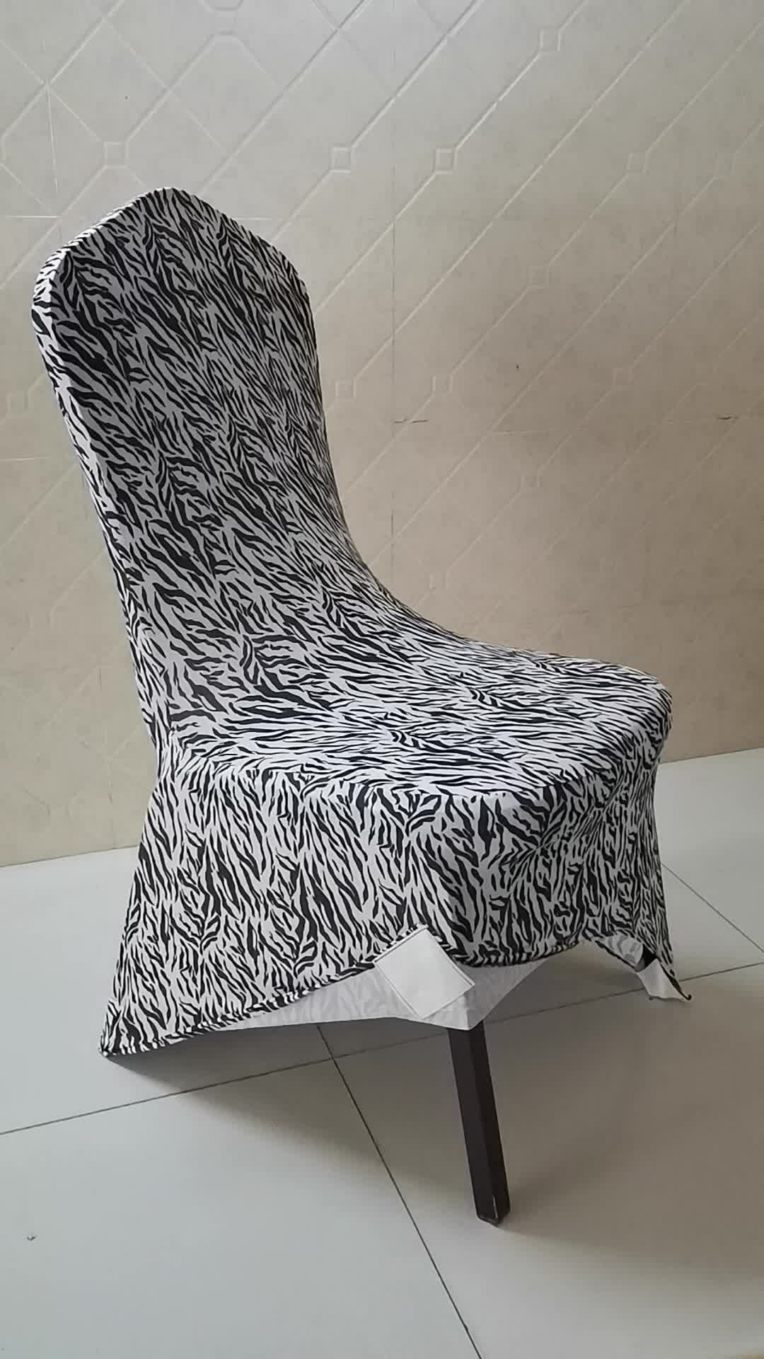 Fashionable Animal Print Zebra Print Spandex Stretch Extend Chair Cover