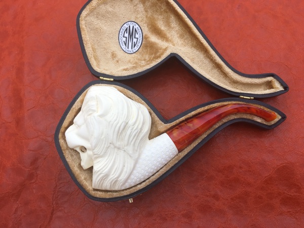 Turkish SMS Pure Sea Bubble Stone Tobacco Fighting Raw Stone Bucket Engravings Artisanal Tobacco Fighting Lions Beast Animals