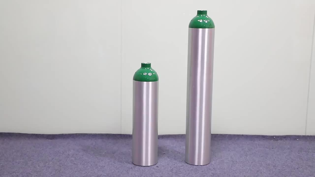Dot3al E Size Aluminum Gas Cylinders For Alloy Air Head Medical Tube ...
