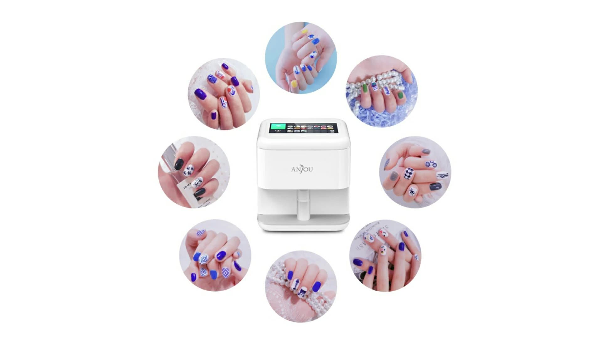 40 Seconds Get A Nail Paint Done Diy Nail Art Printing Machine