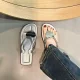 Super Simple Flip-Flops Metal Heart-Shaped Sequins All-Match New Ins Shirley Rose Salty Sweet Summer Women's Word