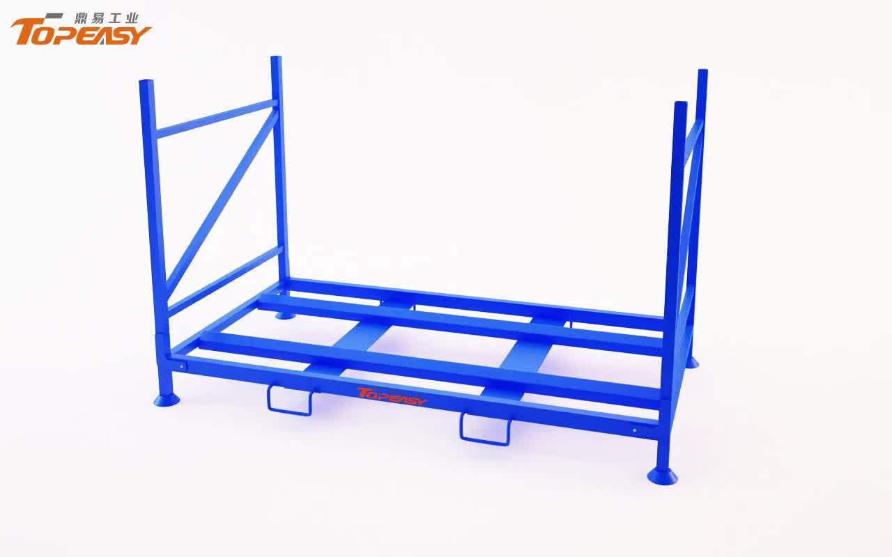 Galvanized Foldable Stackable Commercial Storage Tire Rack Metal Truck