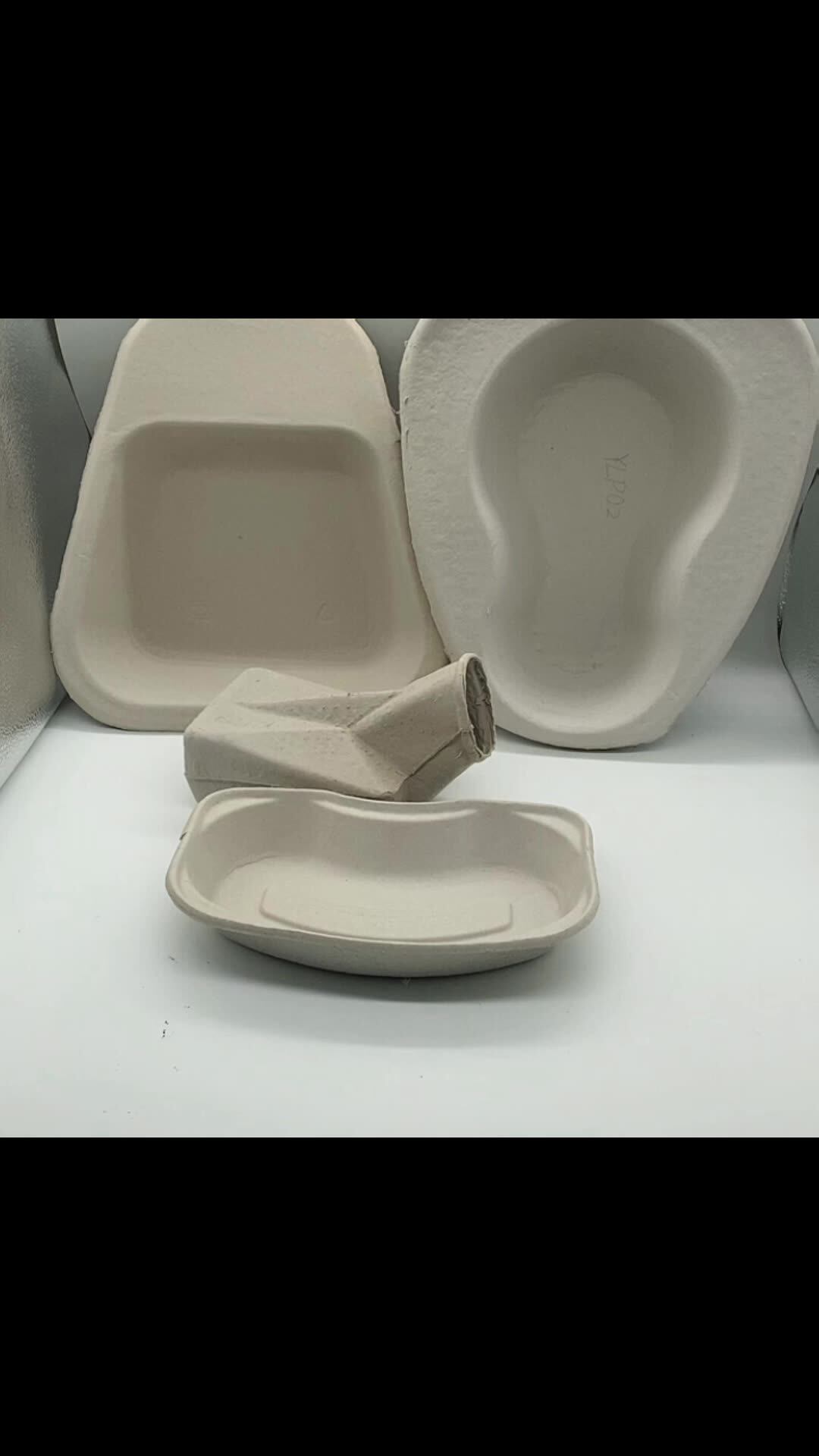 Disposable Molded Pulp Biodegradable Paper Bedpans And Urinals For