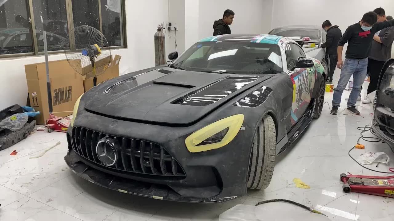 Amg Gt Black Series Body Kit Bumper Hood For Mercedes Benz Amg Gt Gts ...