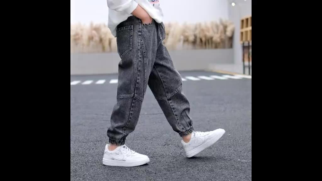 Jeans Jogging Donna A Vita Alta In Denim Elasticizzato Con Coulisse – Pantaloni Largo Comfort – Casual, Colore Scarpette A Strappo, Taglia XL