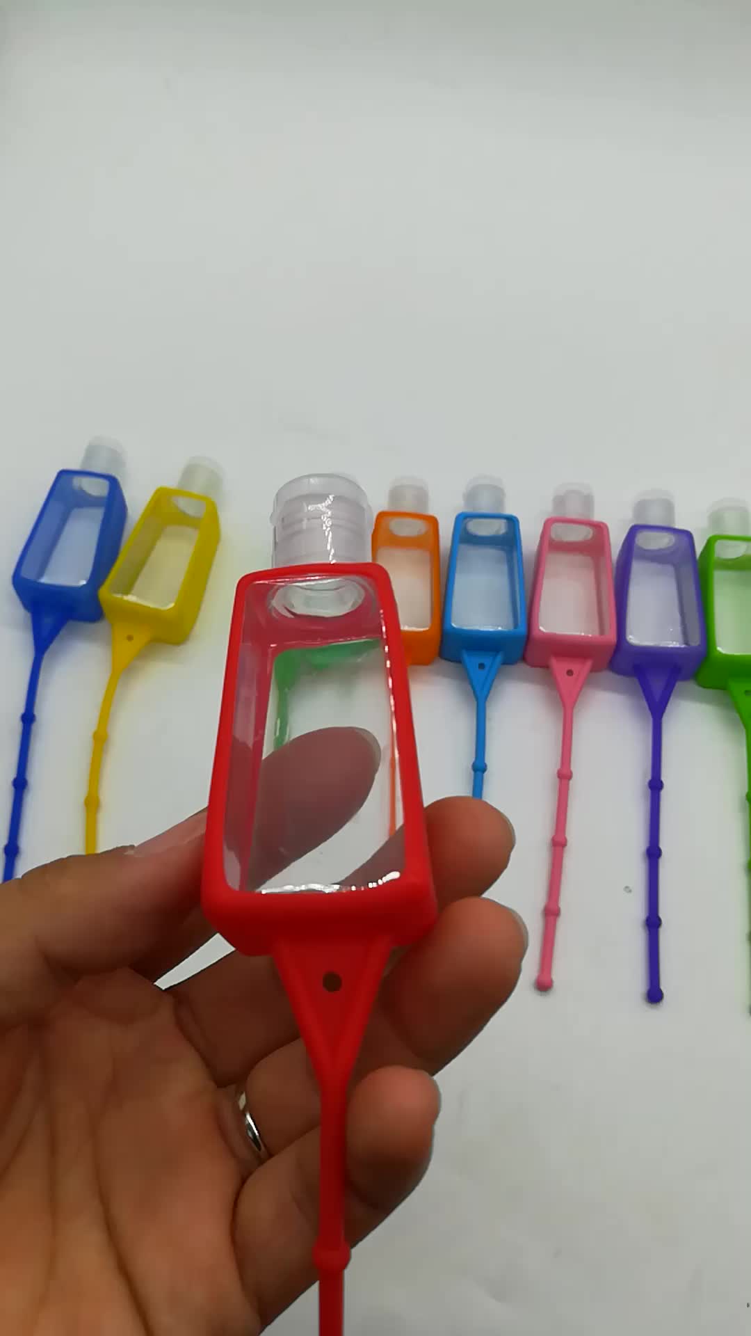 Hand Sanitizer Holder Keychain,Hand Sanitizer Gel Keychain Holder With