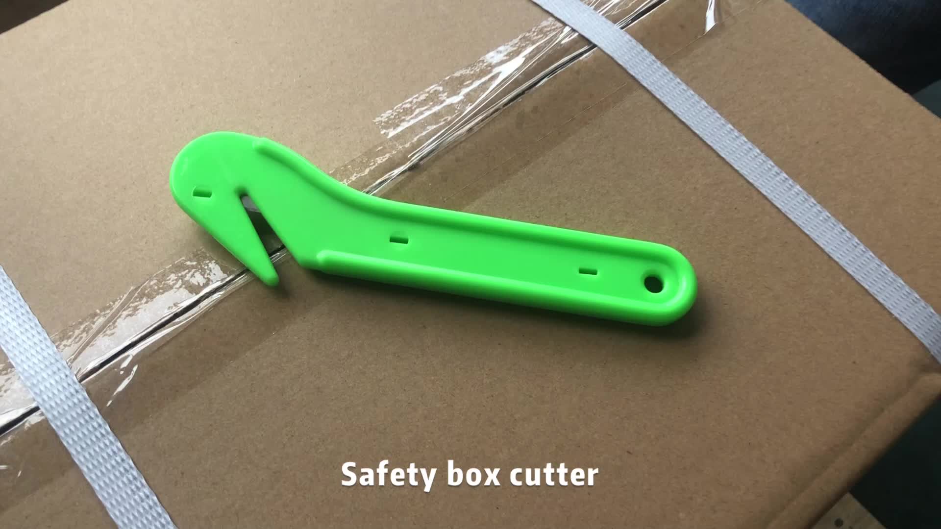 Abs Ergonomic Handle Plastic Cutter Safety Box Cutters Buy Safety Box