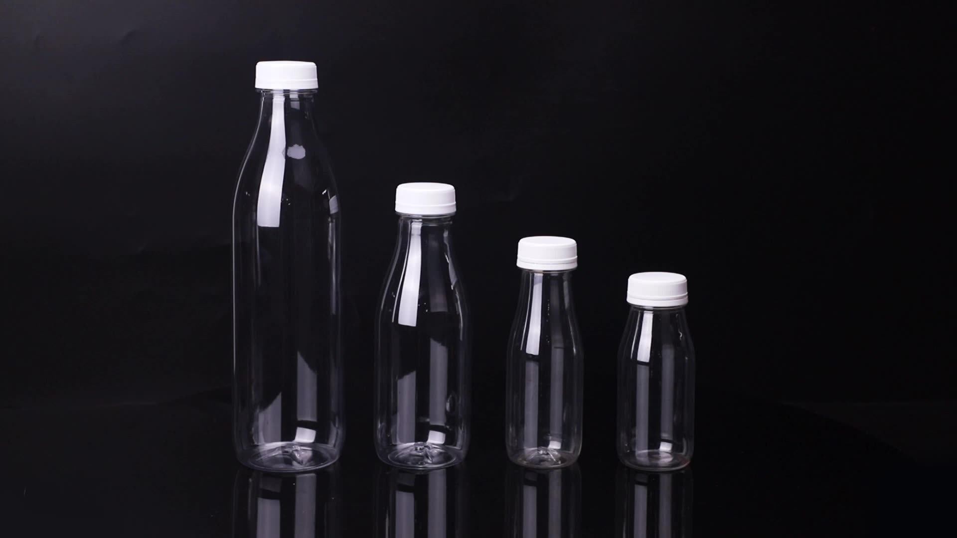 Food Grade 220ml 250ml 500ml Clear Round Pet Plastic Milk Bottle Buy Empty Plastic Milk Bottle