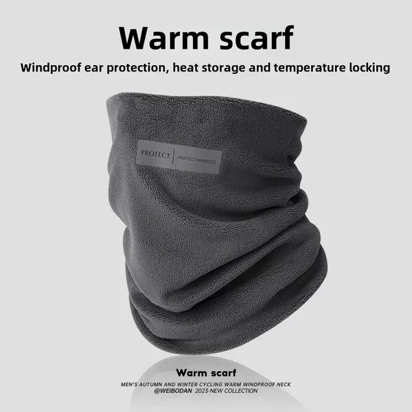 Men's Windproof Warm Neck Riding Neck Set Winter New Full Face Protection Ski Mask Small Thickened Cold-proof Scarf