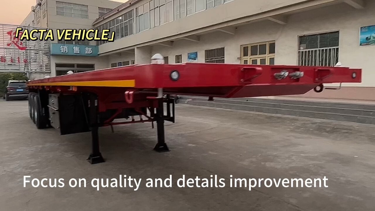 Acta Vehicle Flatbed Trailer 53ft Us Legal 2 Axle 40ft 30 Ft Flatbed