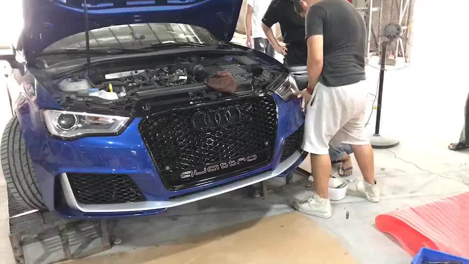 Pp Material Wide Body Kits Front Rear Lip Spoiler For Audi A3 Sline S3