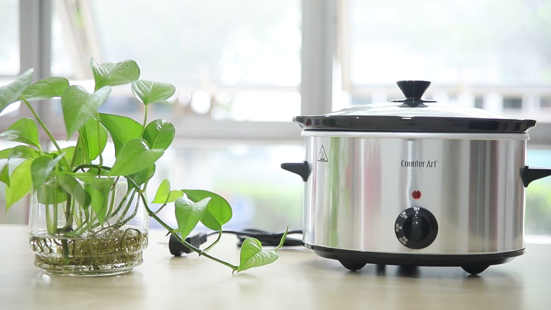 10qt,10l Hot Sales High Quality Large Electric Ceramic Crock Pot Slow Cooker Buy Crock Pot