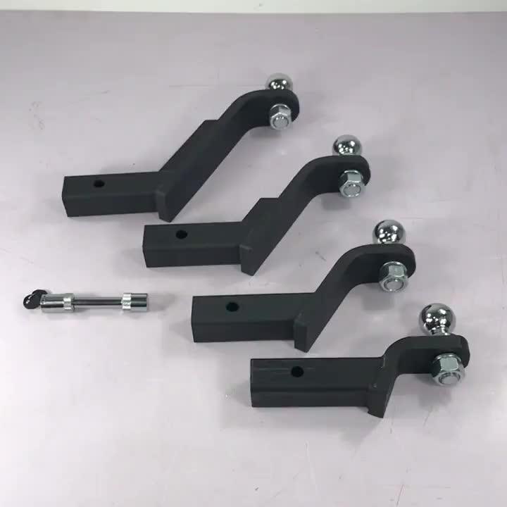 Adjustable Towing Hitch Ball Mount Tongue Hitch Receiver With 2inch