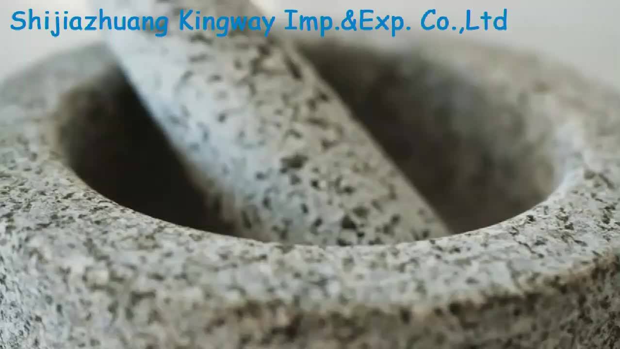 6 Inch Large Granite Mortar And Pestle Natural Unpolished,Non Porous