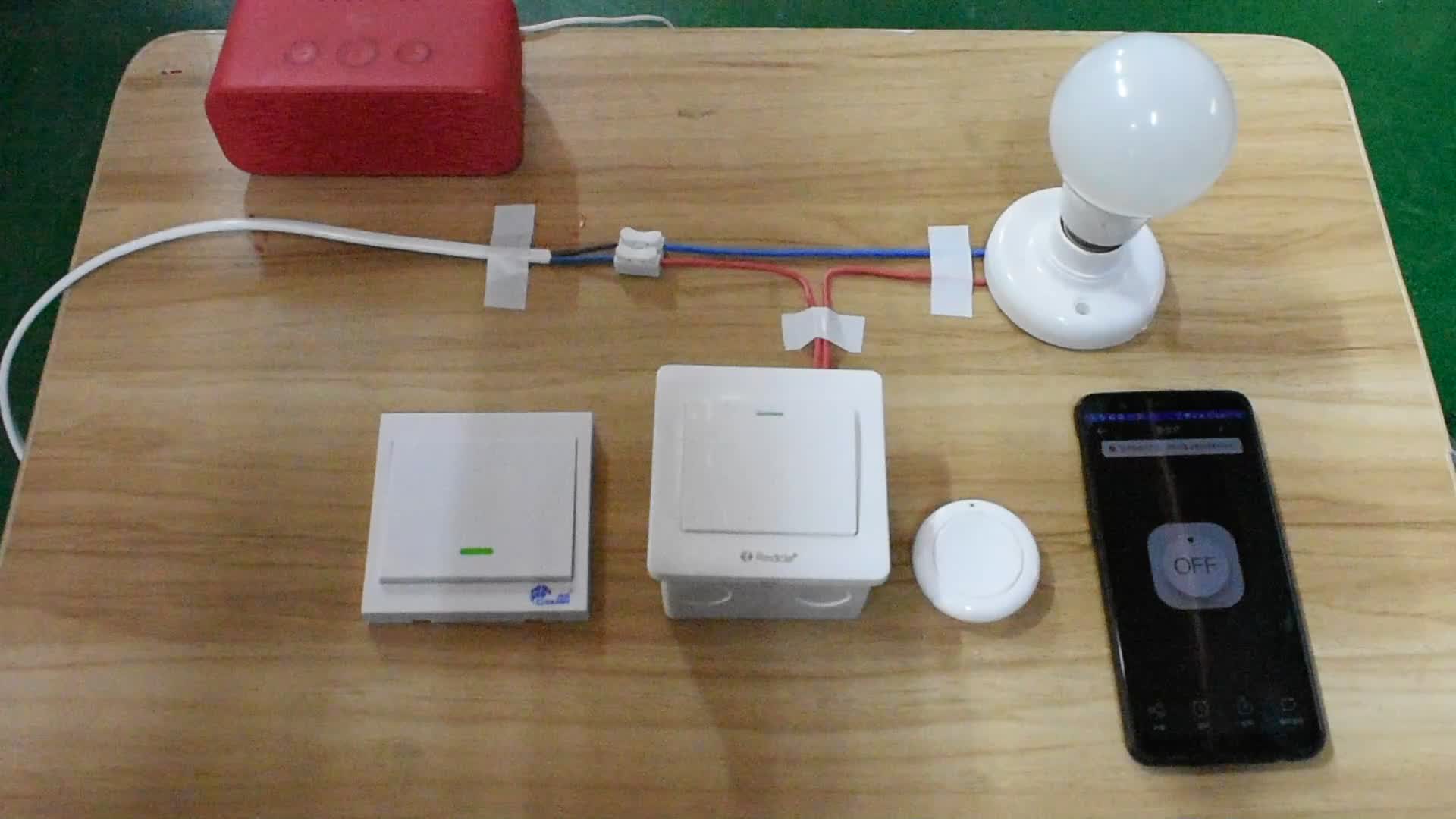 Wifi đơn firewire mô-đun RF Tmall Quốc âm thanh hilink điều khiển bằng giọng nói điện thoại di động điều khiển từ xa 220V Module RF