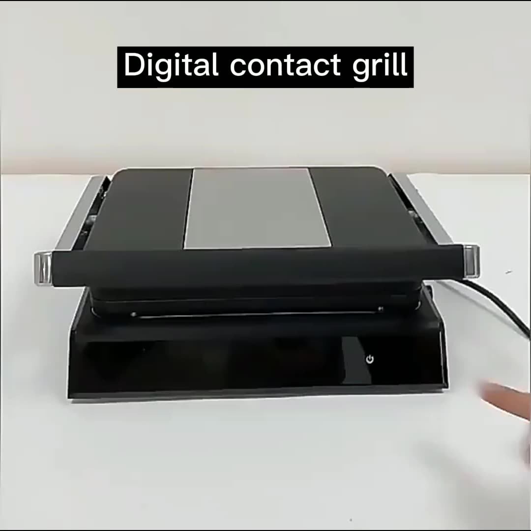 Xxl Digital Contact Grill Smart Touch Screen Detachable Sandwich Maker