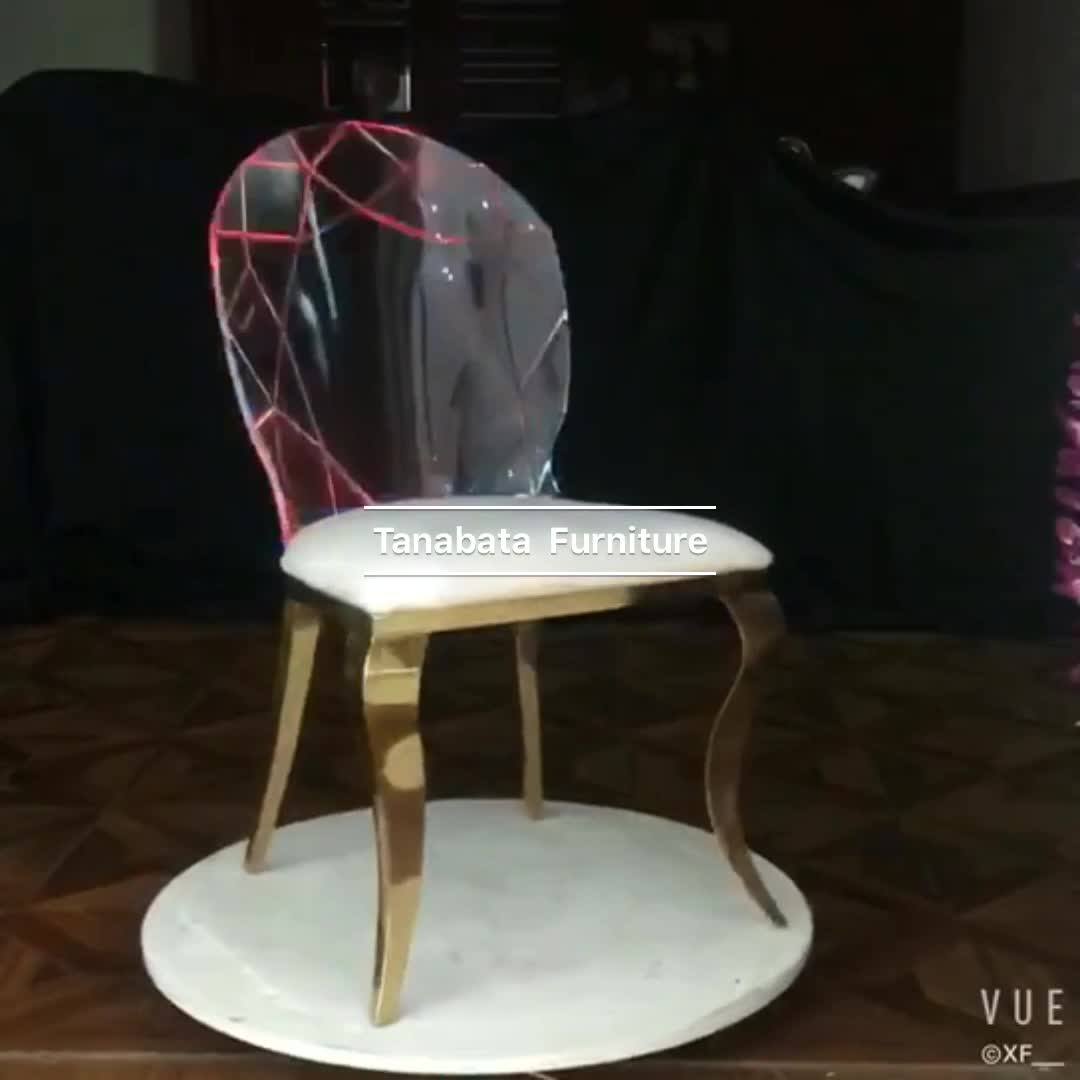 Diamond Acrylic Backrest Wholesale Clear Wedding Chairs Buy Wholesale