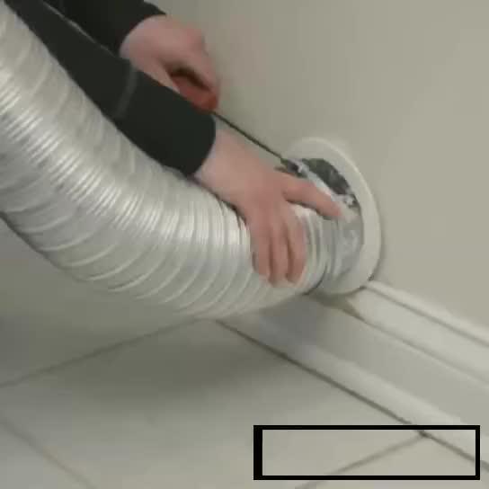 33ft Drill Driven Dryer Vent Air Duct Lint Sweeping Cleaning Brush Kit