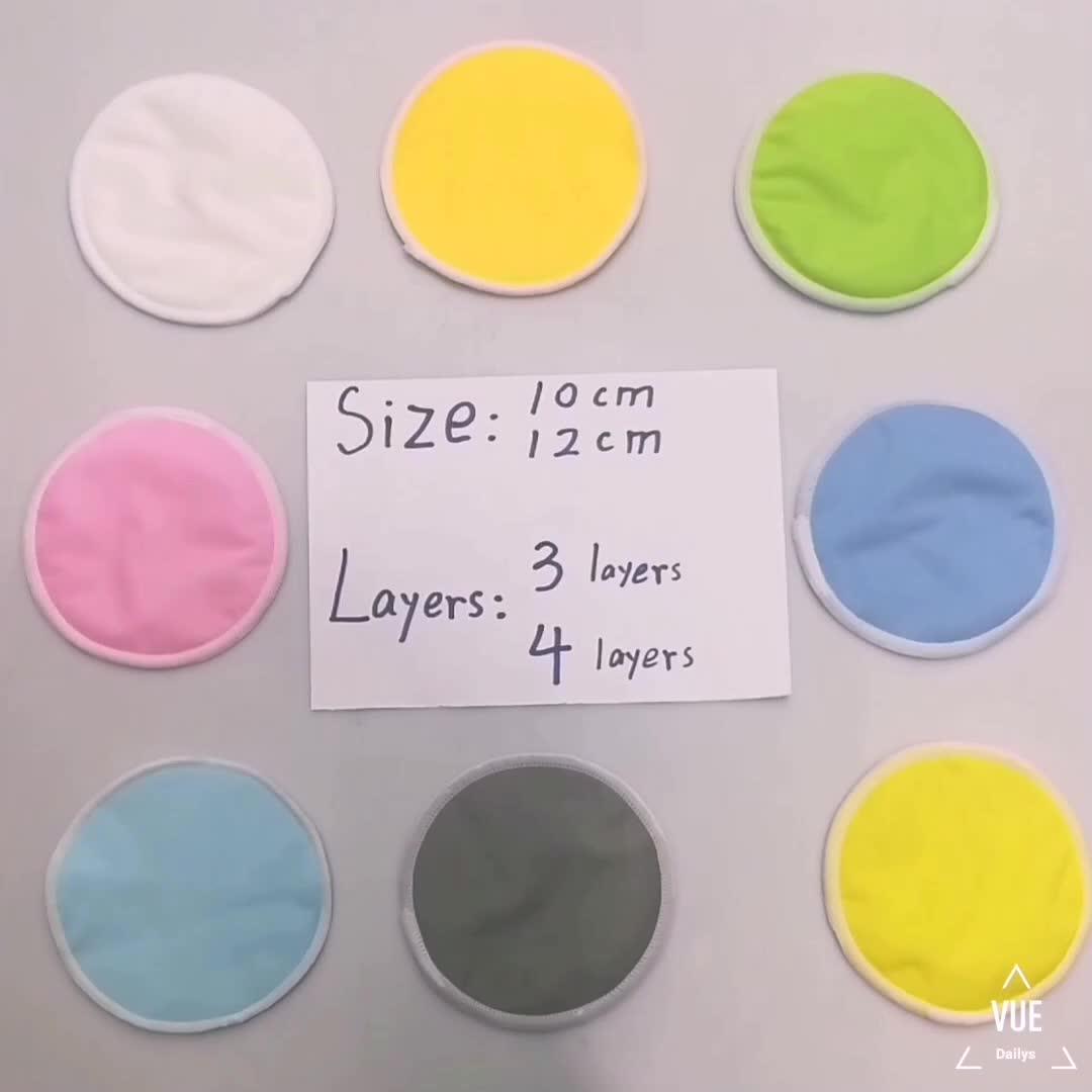 Washable Organic Nursing Pads Soft Reusable Bamboo Breastfeeding Pads