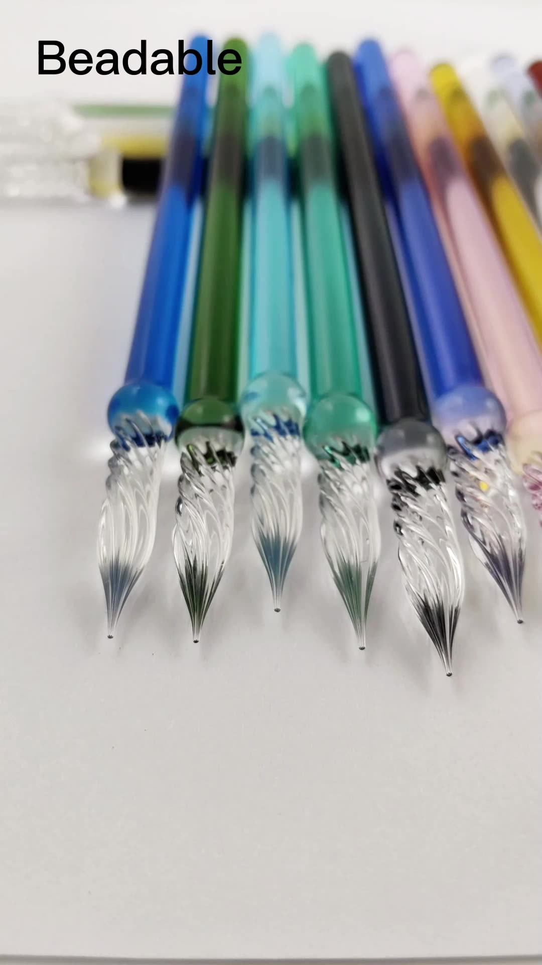 Luminous Liquid Calligraphy Fountain Pens Chromatic Ink Pen Glitter