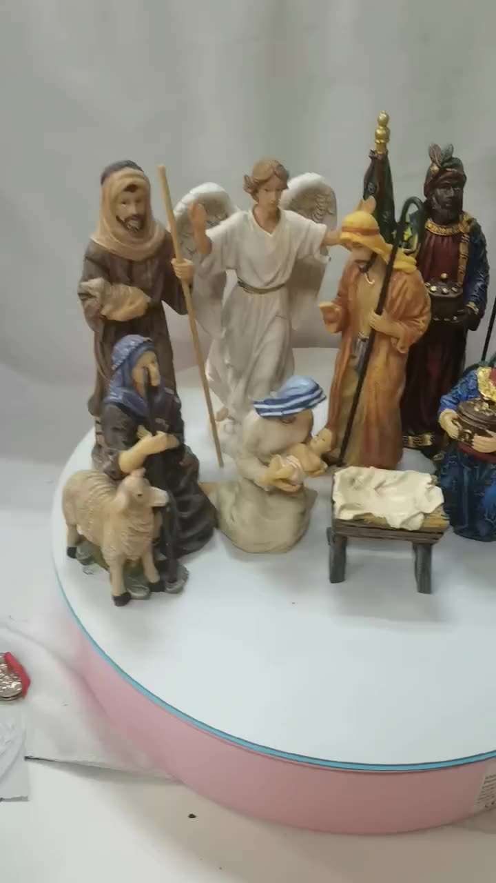 Polyresin/resin Nativity Scene Set Set Of 11 Nativity Figurines With