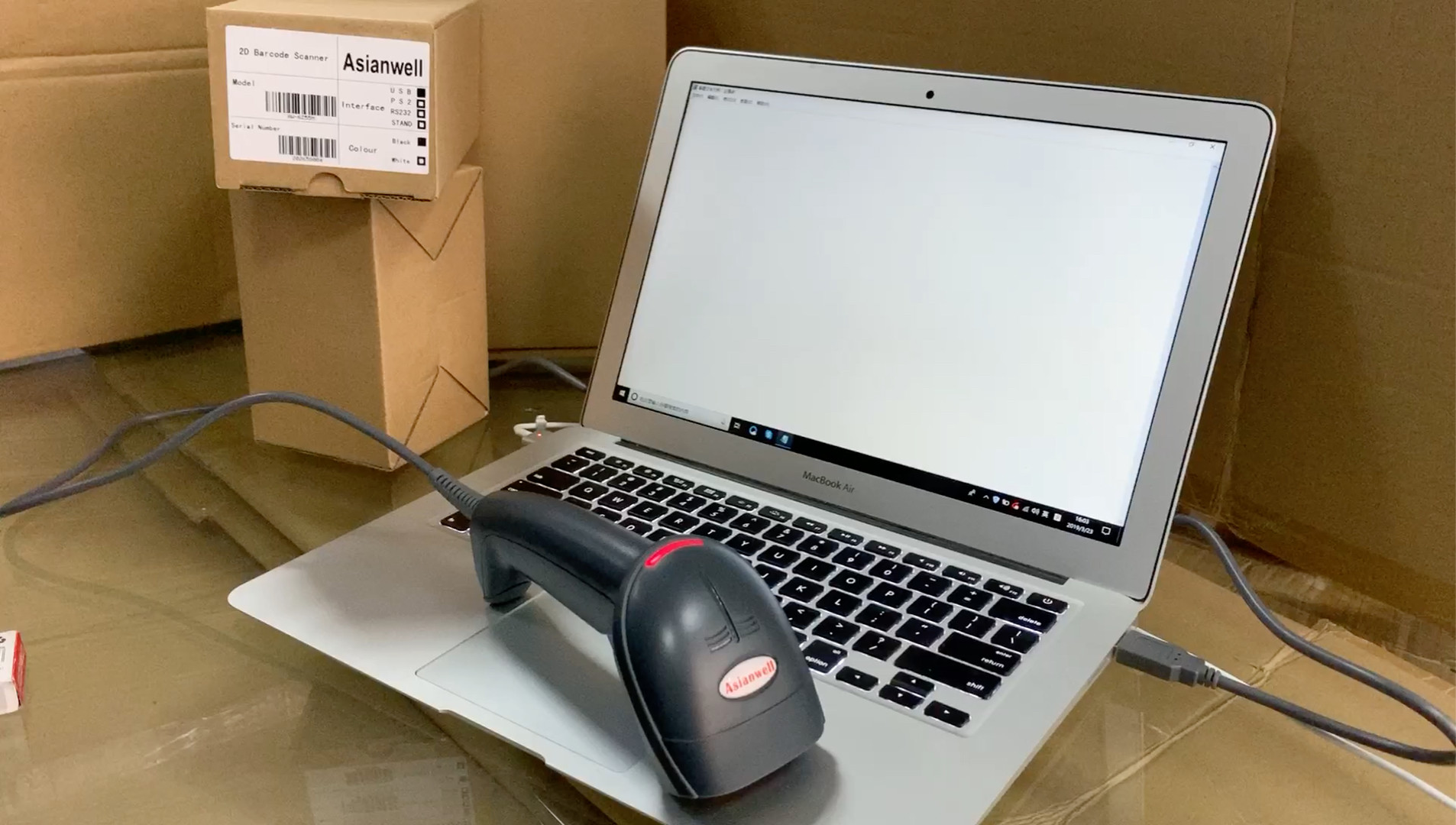 Cheaper 2d 1d Qr Code Wired Scan Gun Handheld Desktope Cmos Scanning