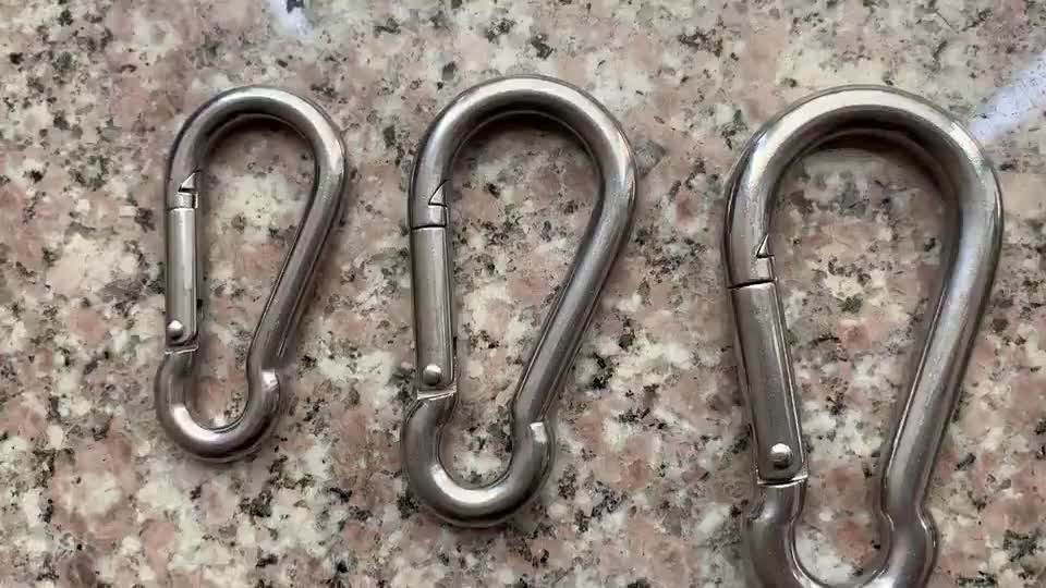 Din5299c Stainless Steel 316 Carabiner Snap Spring Hook Buy Stainless